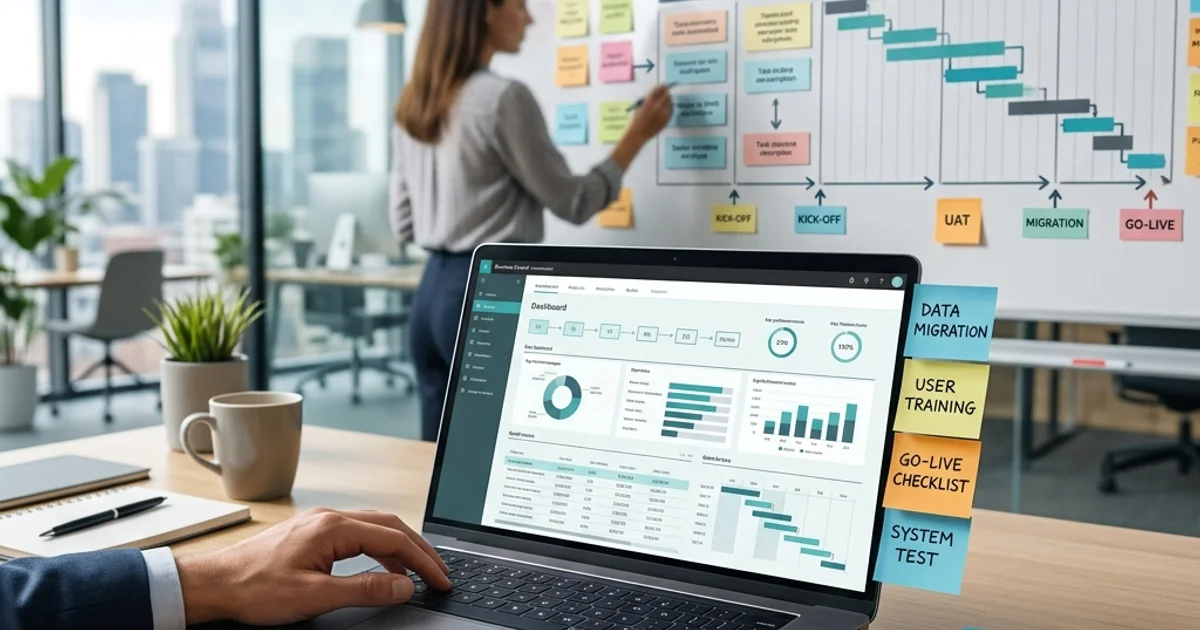 Implementation planning board for Business Central and related Microsoft apps