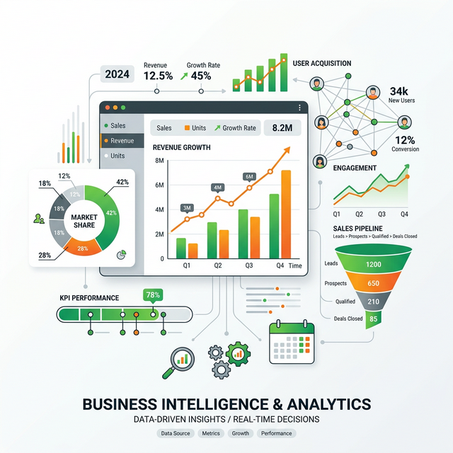 Business Intelligence Illustration