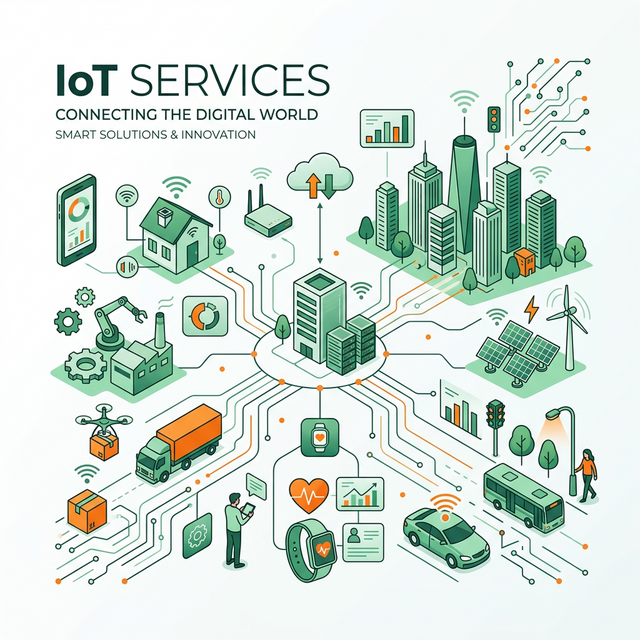 IoT Solutions Illustration