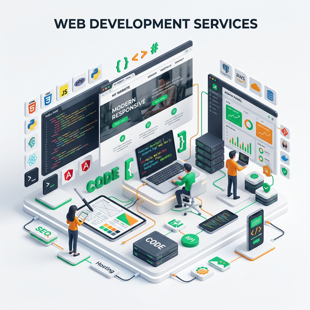 Web Development Illustration